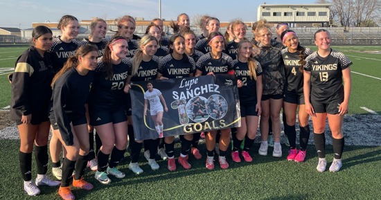 Century Mark For Sanchez - Viking Girls Down Crete, 10-0