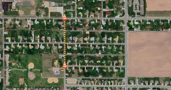 Macron Street Closure Begins