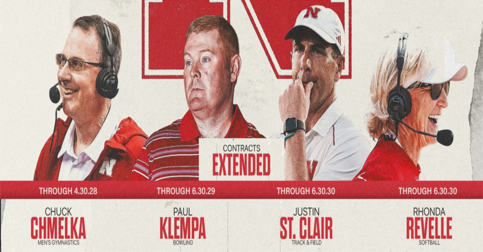 Huskers Sign Head Coaches to New Deals