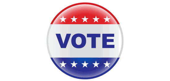 Vote button logo.
