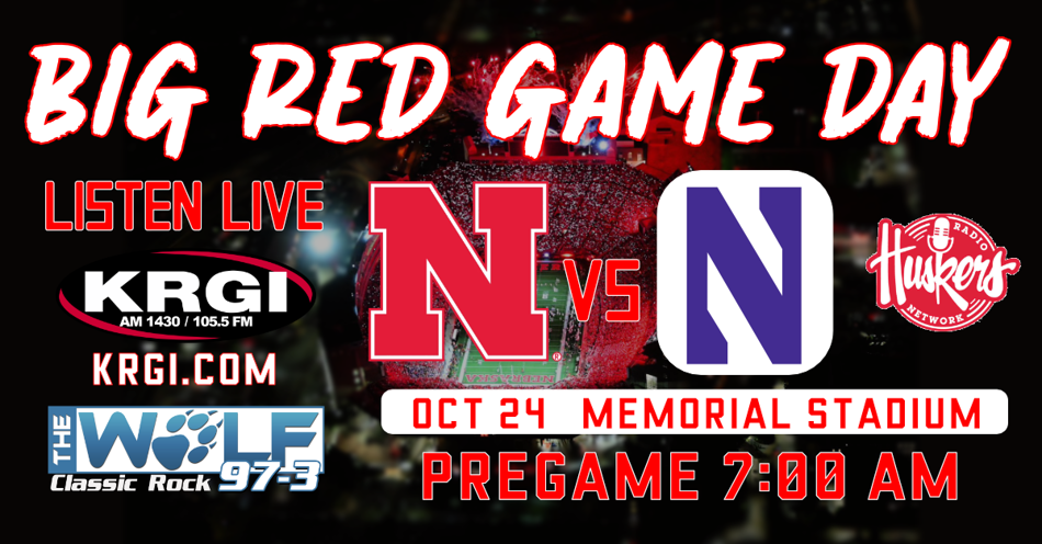 2025-10-25T07:00|Nebraska Vs Northwestern|Husker Football|KRGI-AM