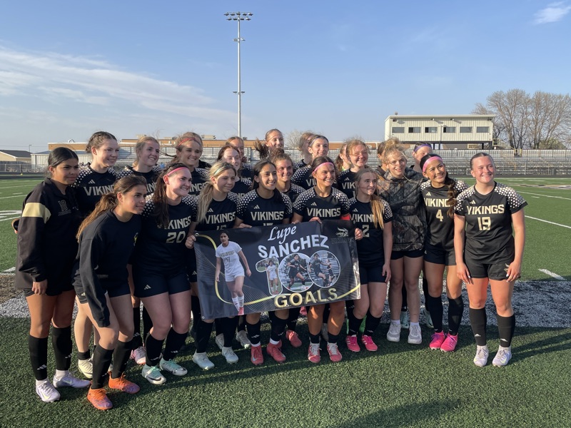 Century Mark For Sanchez - Viking Girls Down Crete, 10-0
